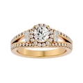 Caterina Solitaire Halo Ring