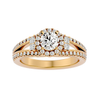 Caterina Solitaire Halo Ring