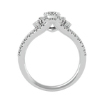 Caterina Solitaire Halo Ring