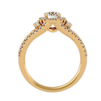 Caterina Solitaire Halo Ring