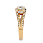 Caterina Solitaire Halo Ring