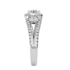 Caterina Solitaire Halo Ring