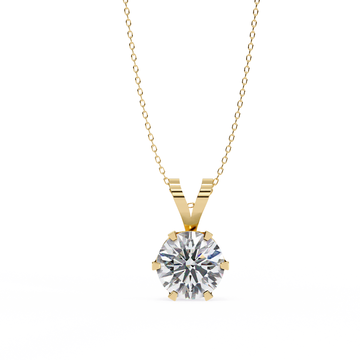 Alina Solitaire Pendant
