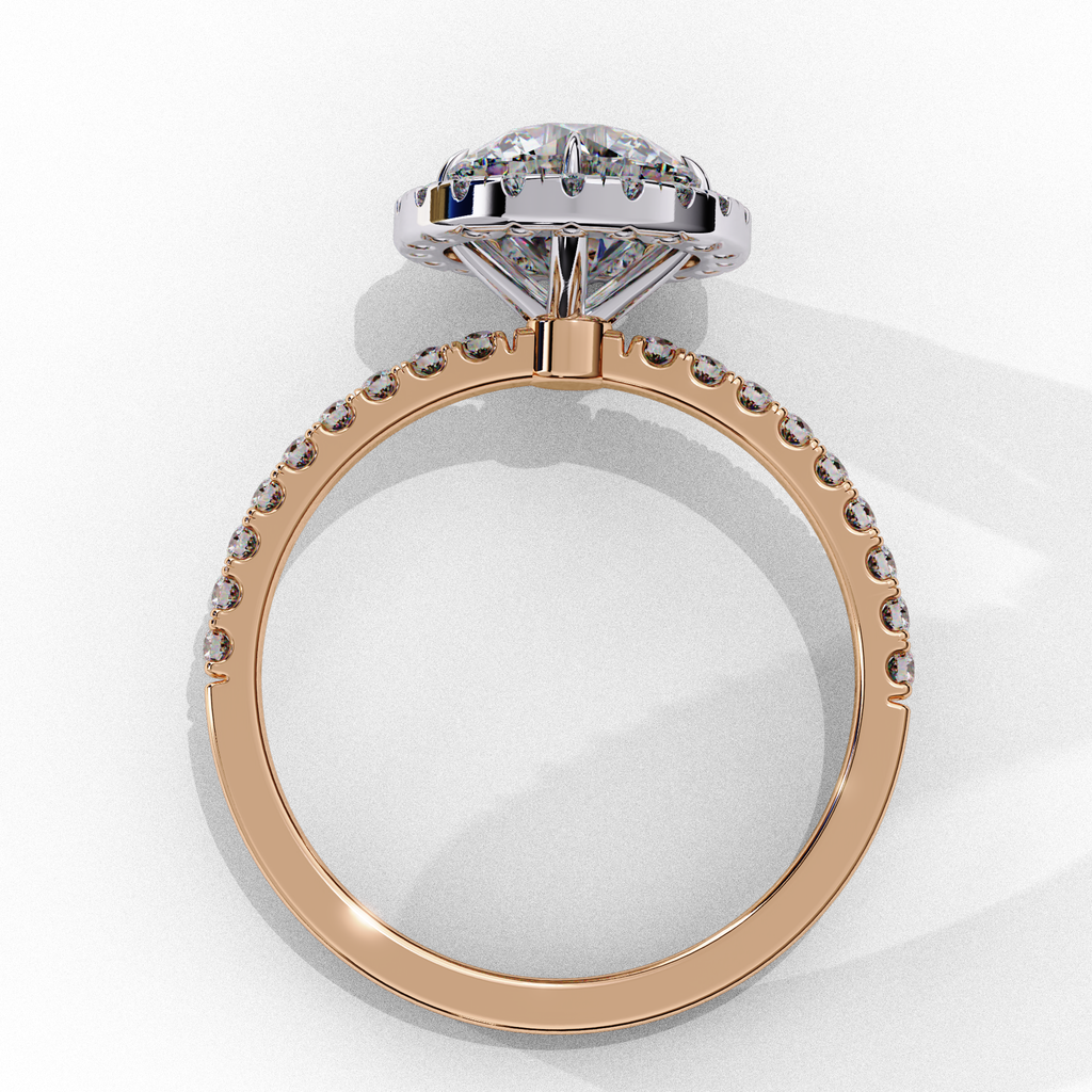 Odessey Solitaire Halo Ring