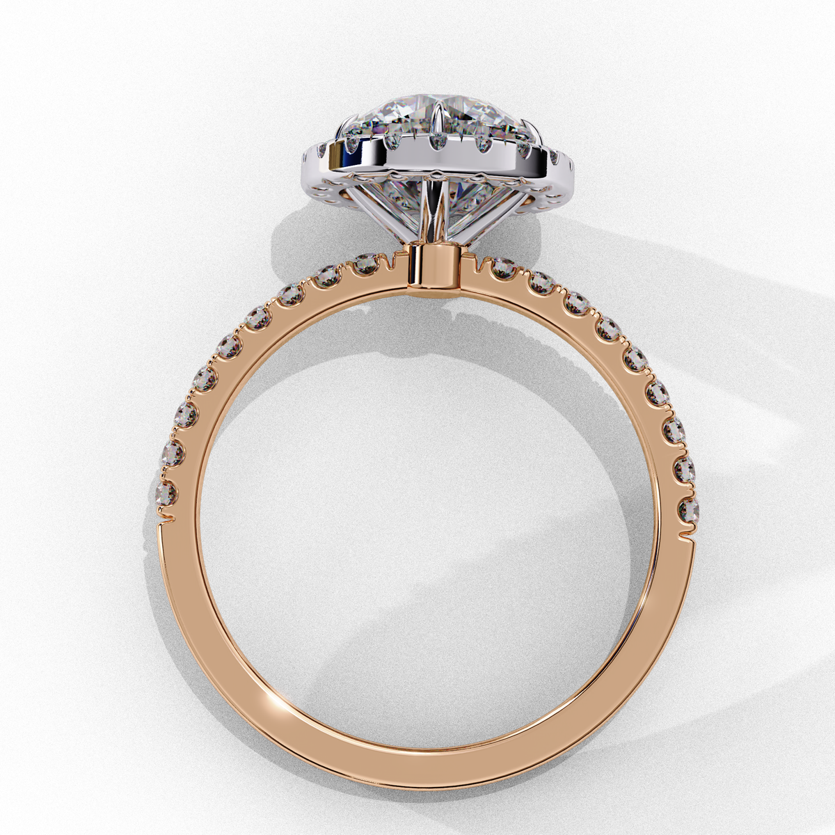 Odessey Solitaire Halo Ring