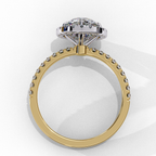 Odessey Solitaire Halo Ring