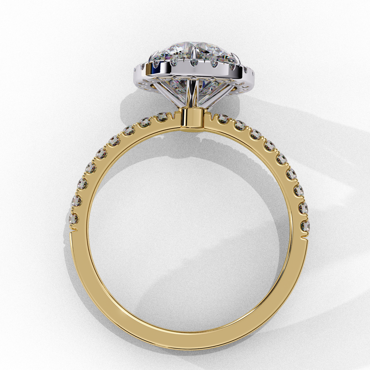 Odessey Solitaire Halo Ring