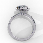 Odessey Solitaire Halo Ring