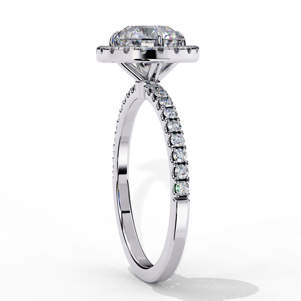 Odessey Solitaire Halo Ring