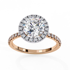 Odessey Solitaire Halo Ring