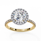 Odessey Solitaire Halo Ring