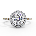 Odessey Solitaire Halo Ring