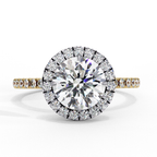 Odessey Solitaire Halo Ring