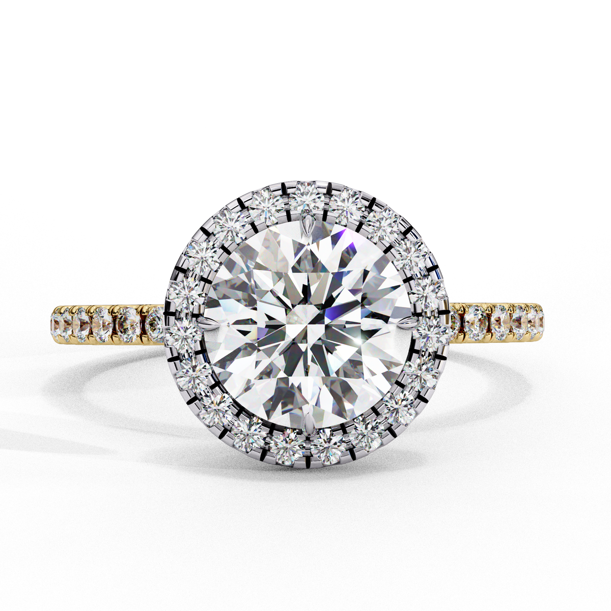 Odessey Solitaire Halo Ring