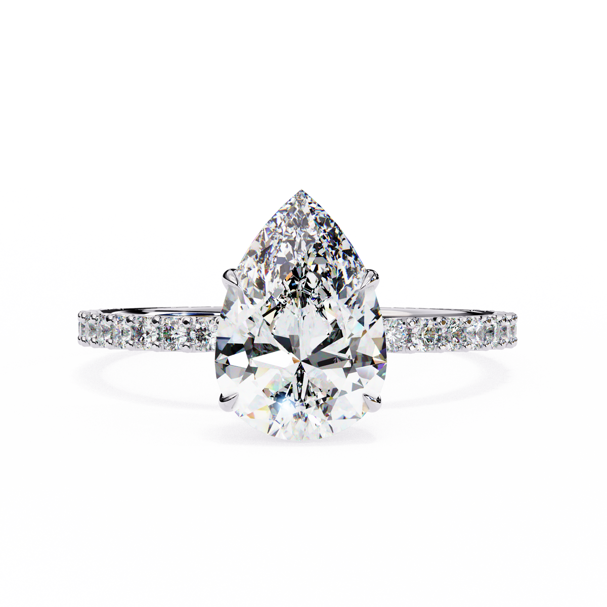 Flora Solitaire Ring
