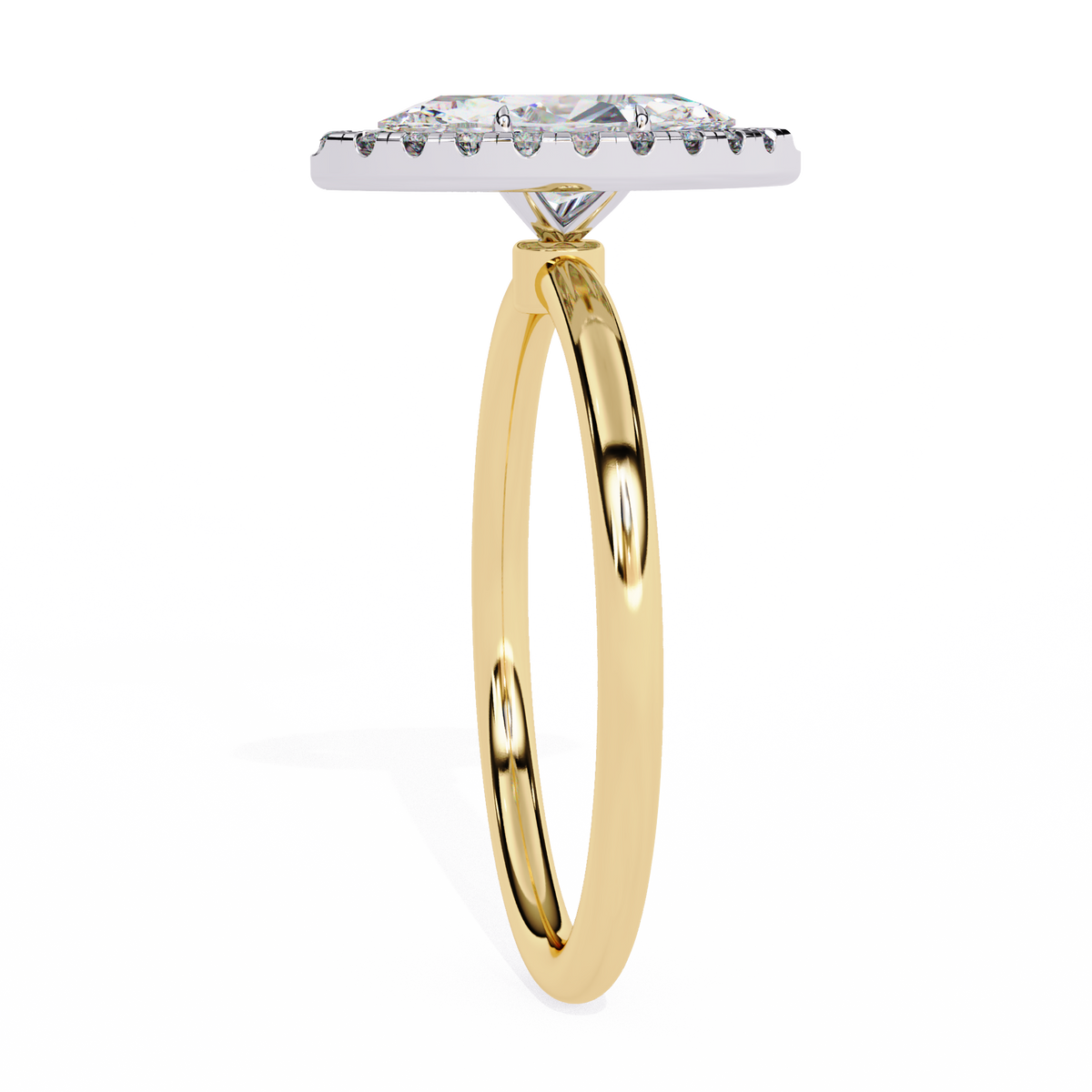 Cosmia Solitaire Halo Ring