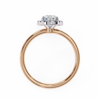 Janet Solitaire Halo Ring