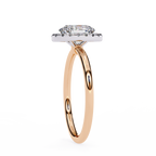 Janet Solitaire Halo Ring