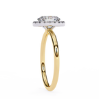Janet Solitaire Halo Ring
