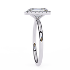 Diana Solitaire Halo Ring