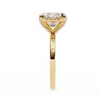 Roxanne Solitaire Halo Ring