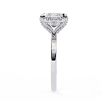 Roxanne Solitaire Halo Ring