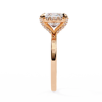 Roxanne Solitaire Halo Ring