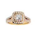 Cecelia Solitaire Halo Ring