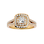 Cecelia Solitaire Halo Ring