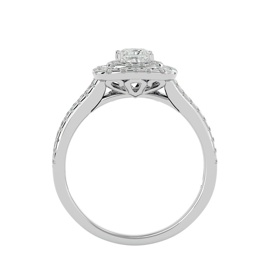 Cecelia Solitaire Halo Ring