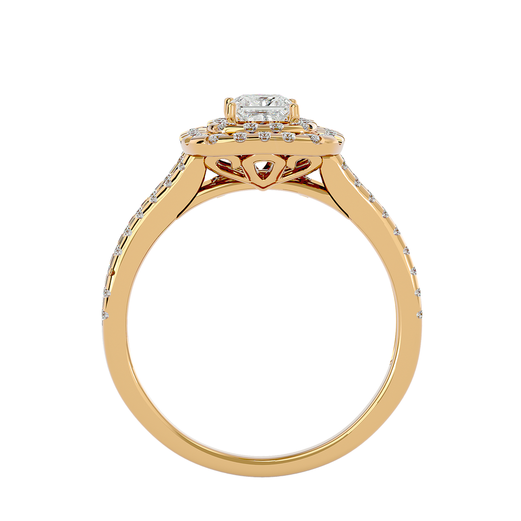 Cecelia Solitaire Halo Ring