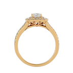 Cecelia Solitaire Halo Ring