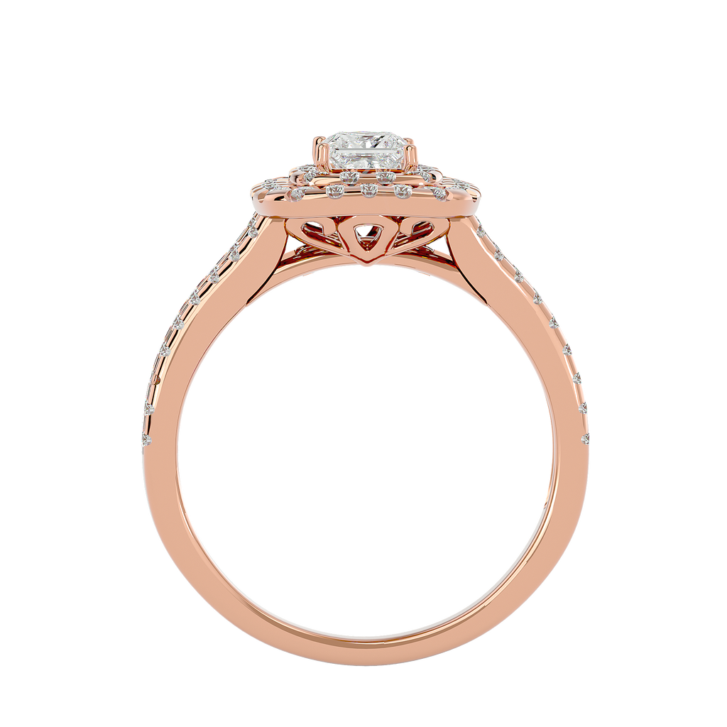 Cecelia Solitaire Halo Ring