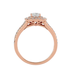 Cecelia Solitaire Halo Ring
