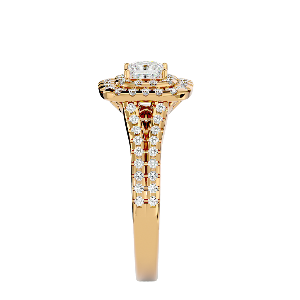 Cecelia Solitaire Halo Ring