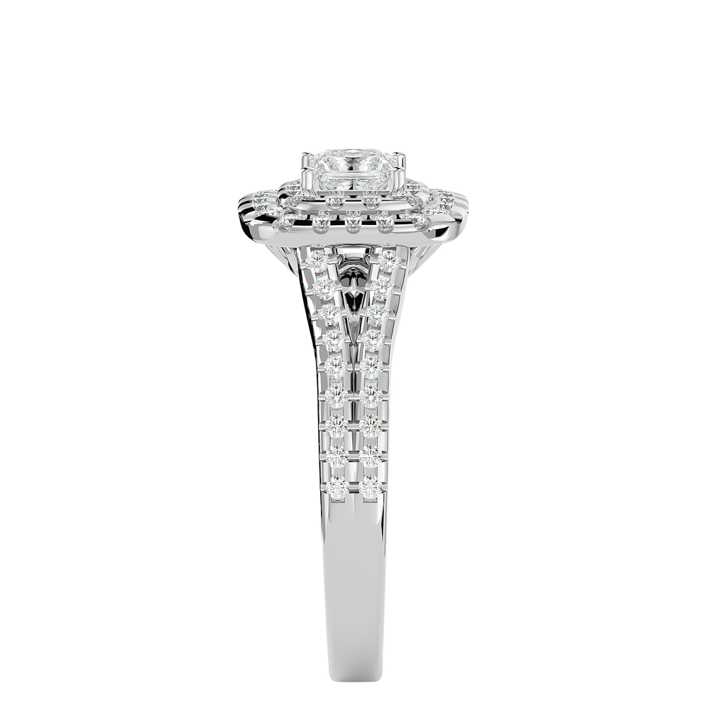 Cecelia Solitaire Halo Ring