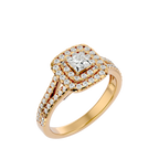 Cecelia Solitaire Halo Ring