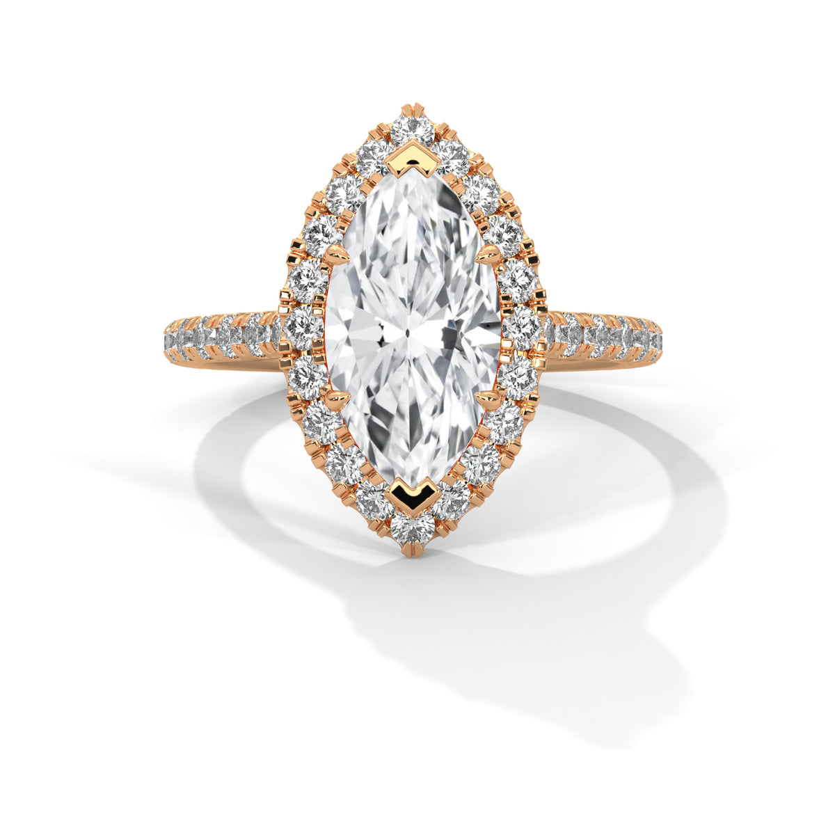 Seraphina Solitaire Halo Ring