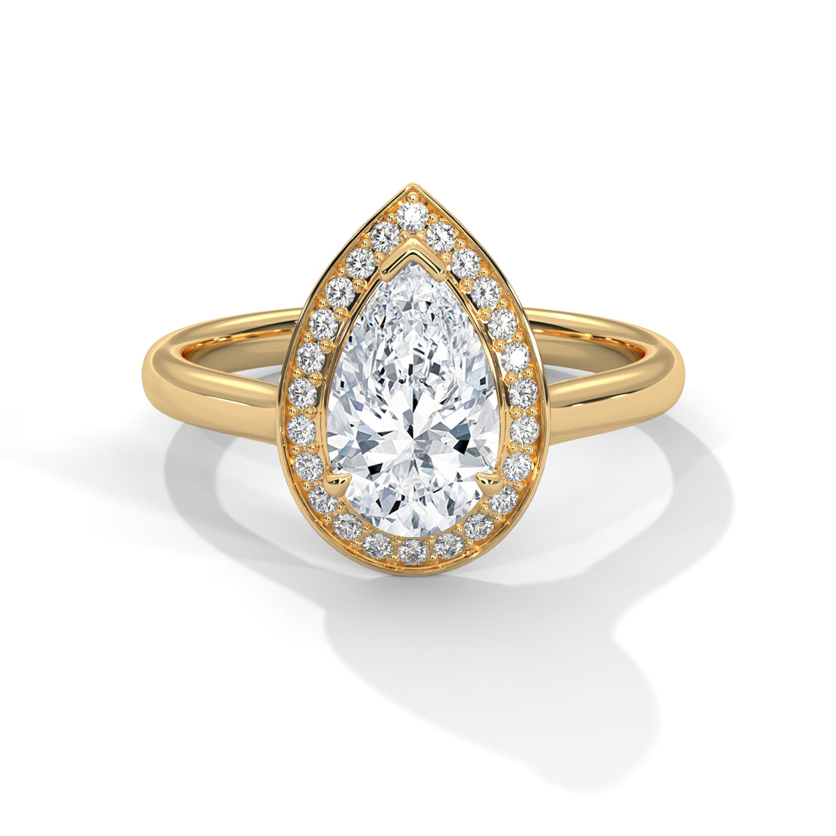 Tabitha Solitaire Halo Ring