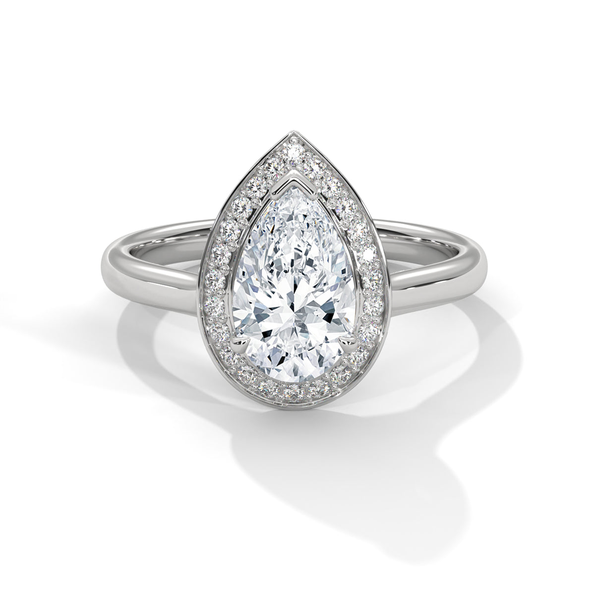 Tabitha Solitaire Halo Ring