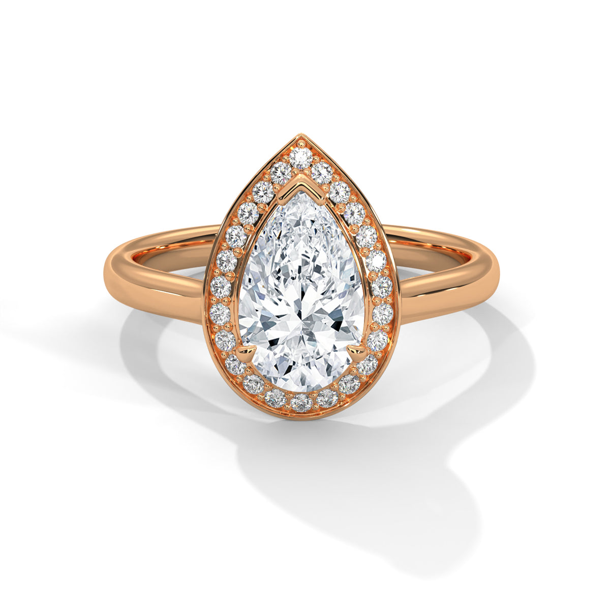 Tabitha Solitaire Halo Ring