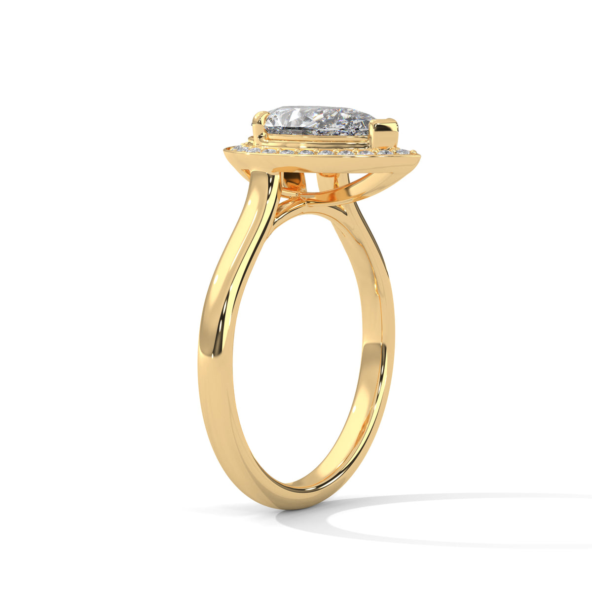 Tabitha Solitaire Halo Ring