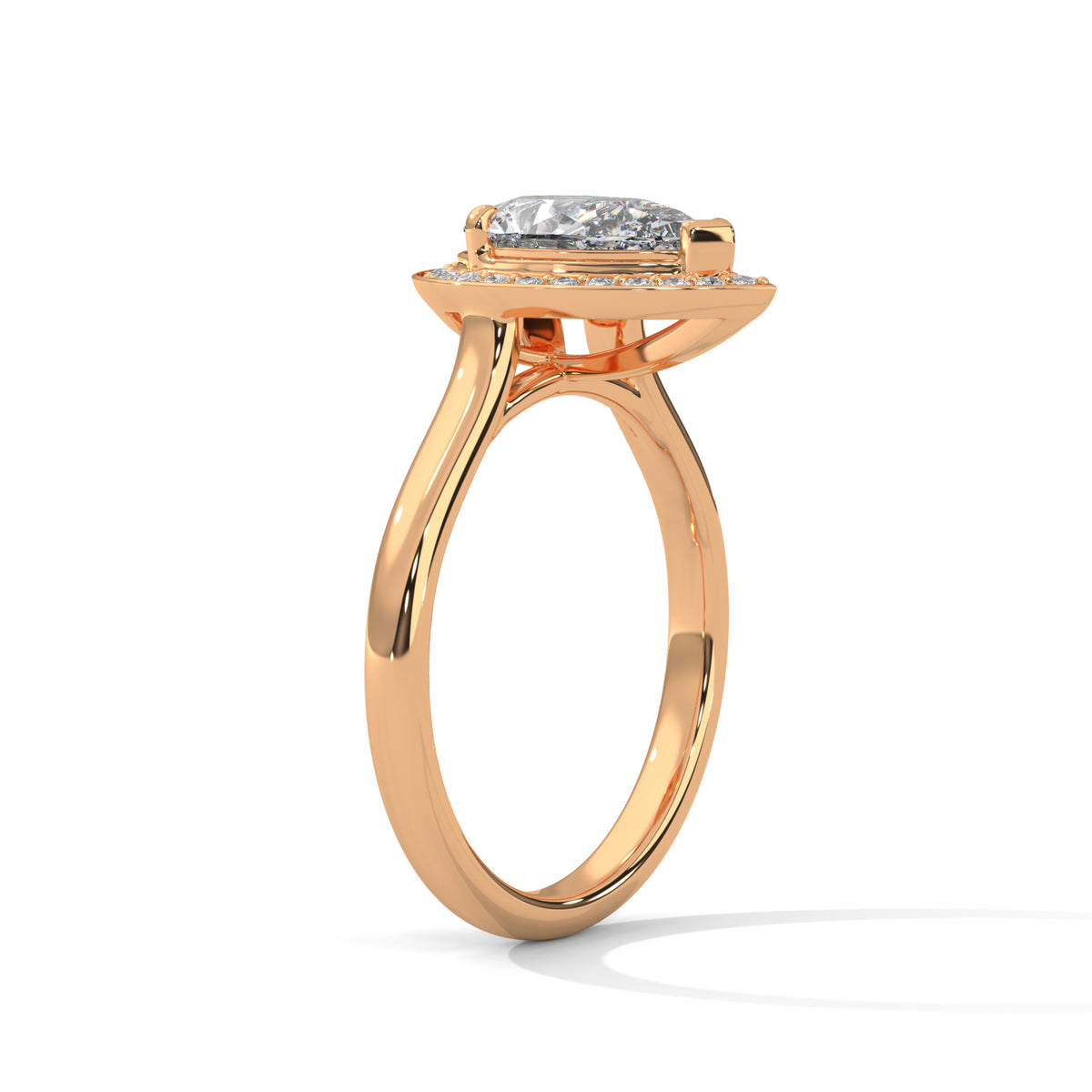 Tabitha Solitaire Halo Ring