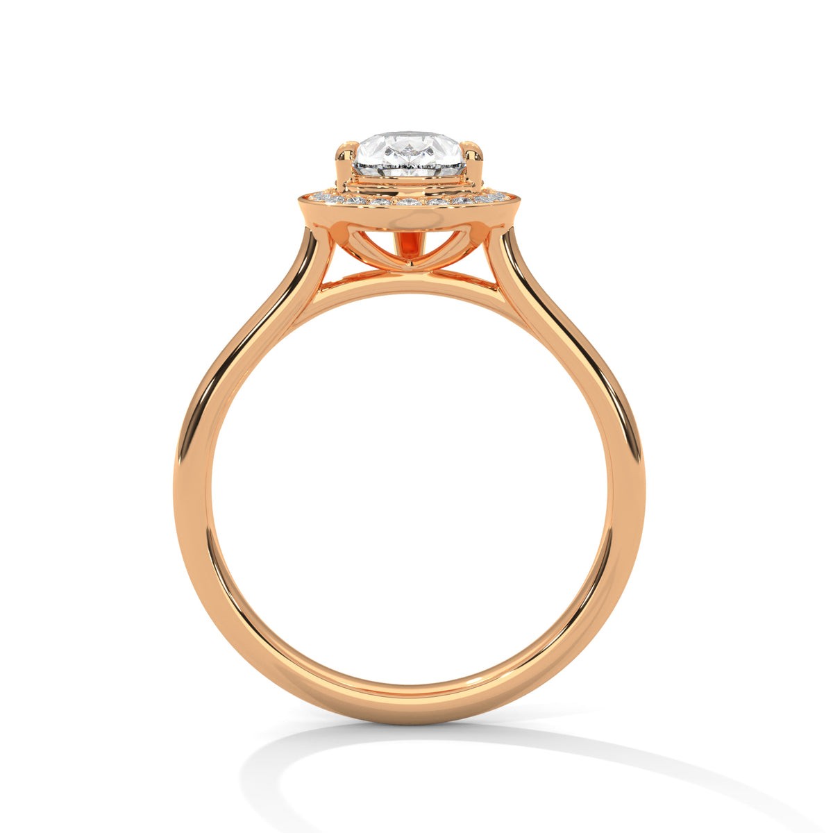 Tabitha Solitaire Halo Ring