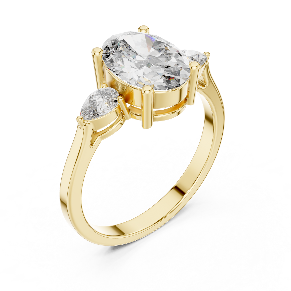 Leila Three Stone Ring