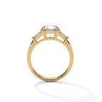 June Three Stone Ring