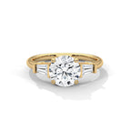 June Three Stone Ring