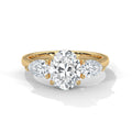River Three Stone Ring