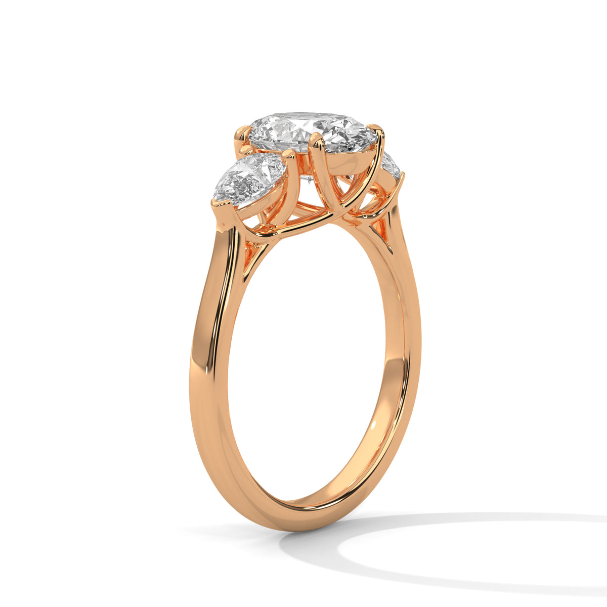 River Three Stone Ring