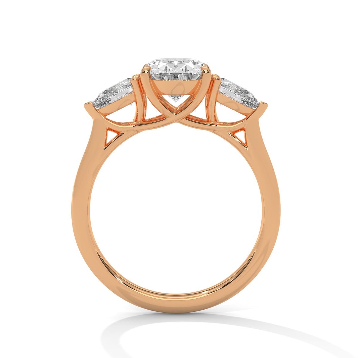 River Three Stone Ring